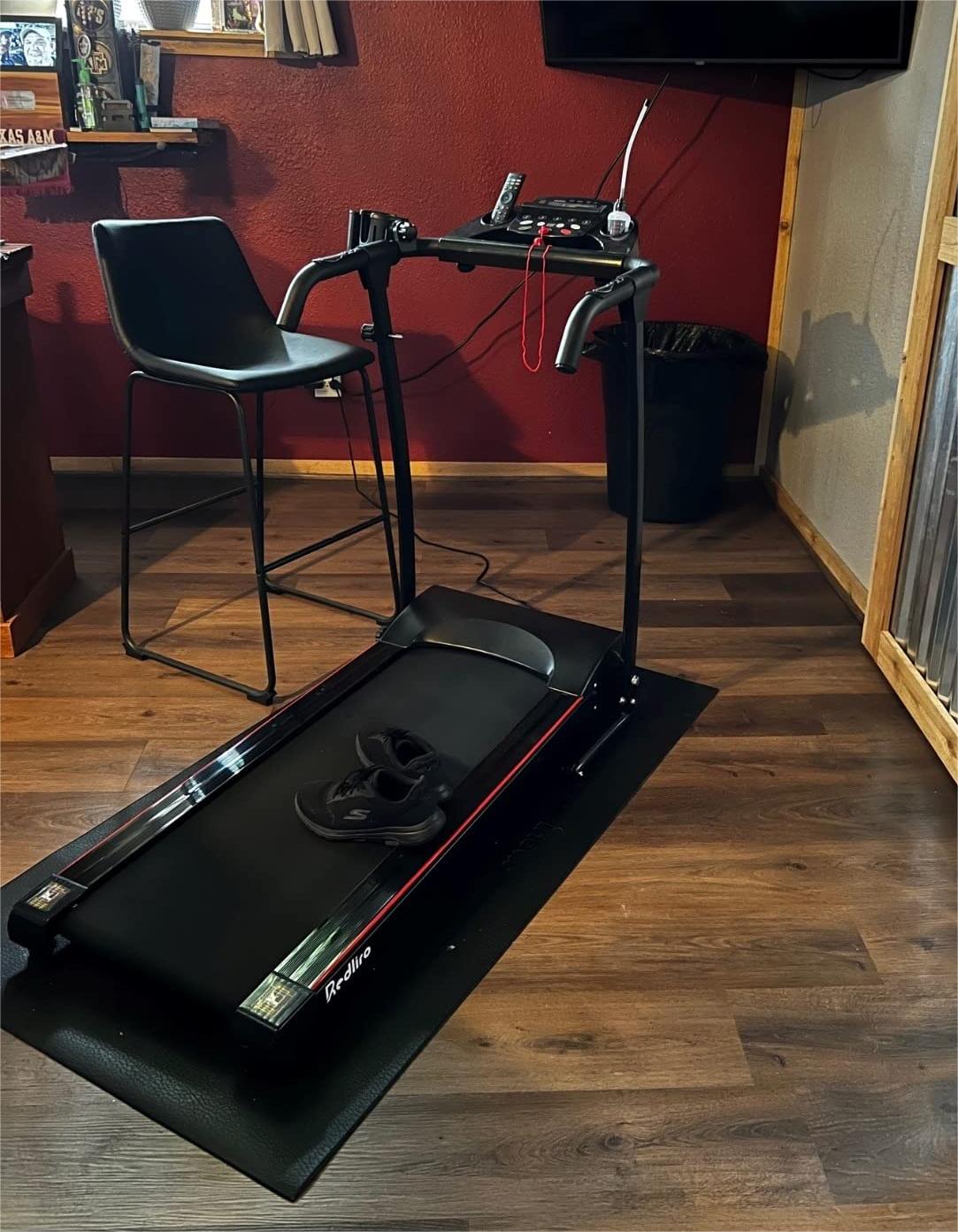 Foldable Treadmill JK107 Black Red Redliro